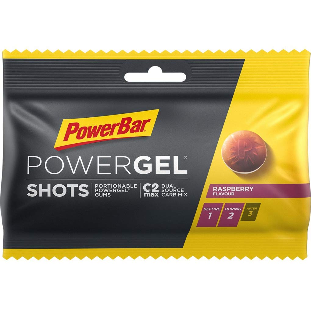 PowerGel Shots PowerBar 8 Envelopes (72 Gummies) Raspberry