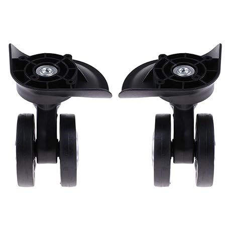 FLAMEER 2Pcs Universal Rad Ersatz Schwenkräder Kofferrollen Ersatzrollen Gummi Rollen Räder Ersatz Wheels Ersatzräder für Gep