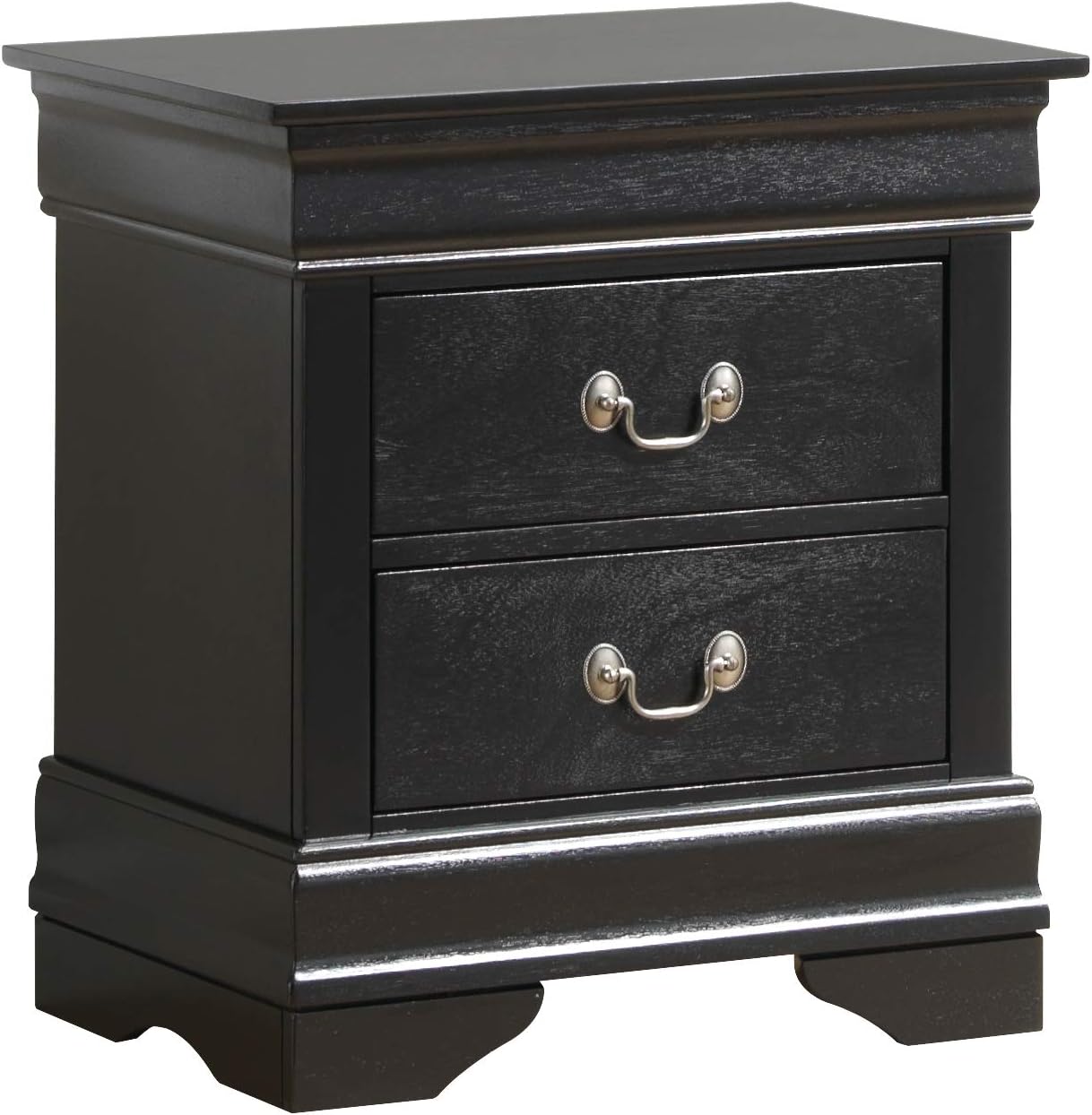 Amazon Com Glory Furniture Louis Phillipe Black Nightstand 24 H X 22 W X 16 D Furniture Decor