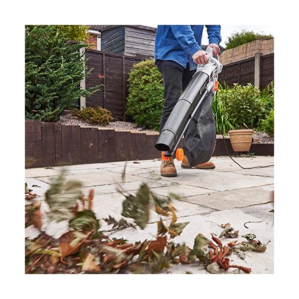 VonHaus 3 in 1 Leaf Blower 3000W Garden Vacuum & Mulcher 35 Litre Collection Bag, 101