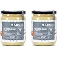 Barosi A2 Buffalo Ghee 1 litre (Pack of 2 * 500ml) | Churned with Bilona Method | Pure & Aromatic Desi Ghee | Farm Made in Small Batches | Glass Jar Packing