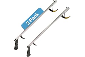 Sammons Preston Reacher, Standard, 26", Grabber Reacher Tool, Lightweight Trash Picker Grabber & Garden Nabber, Aluminum Pick Up Tool & Reaching Claw, Portable Reaching Assist & Dressing Tool, 2 Pack