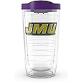 Tervis Made in USA Double Walled James Madison University JMU Dukes Insulated Tumbler Cup Keeps Drinks Cold & Hot, 16oz, Primary Logo