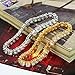 JINAO 1 Row AAA Gold Silver All Iced Out Tennis Bling Lab Simulated Diamond Bracelet （6mm Silver 8
