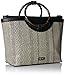 Alyce Tote Satchel Bag, NATURAL-BLACK/BLACK, One Size