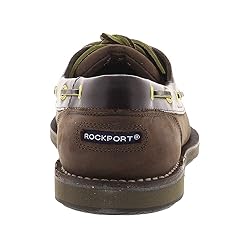 Rockport Men's Perth Boat Shoe, Chocolate/bark, 12 N