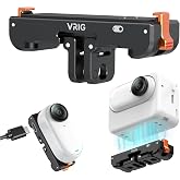 VRIG Magnetic Quick Release Mount for Insta360 GO3 GO3S with Charge, Aluminum Alloy Camera Mount Adapter with 1/4 Thread for Tripod Selfie Stick, with Charging Port for Insta 360 Go 3s Mount Accessory