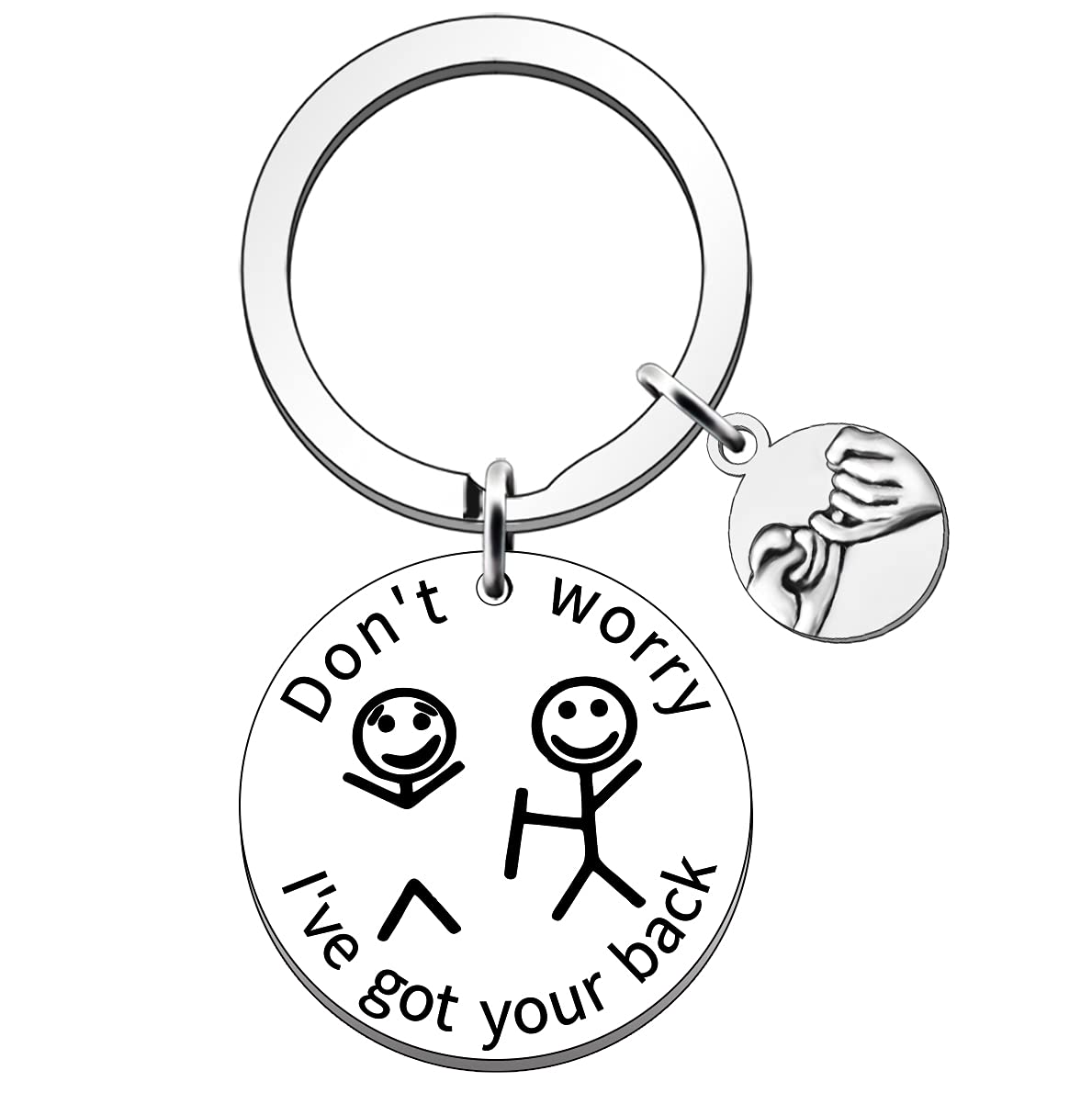 SDOFY I've Got Your Back Keyring Friendship Gifts Best Friend Keyring Funny Gifts for Women Men Her Him BFF Friend Brother Sister Besties Birthday Christmas Graduation Gift