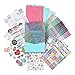 Erin Condren Designer Sticker Bundle - Mega Sticker Bundle Includes Holder with Goal Setting, Colorful Circles and Cute Designs for Planning Activities