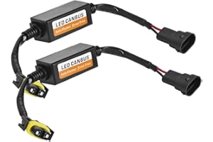 LED Headlight Canbus Eyourlife Error Free Computer Warning Canceller Resistor Decoders Anti Flicker Plug & Play-H8/H9/H11/H16