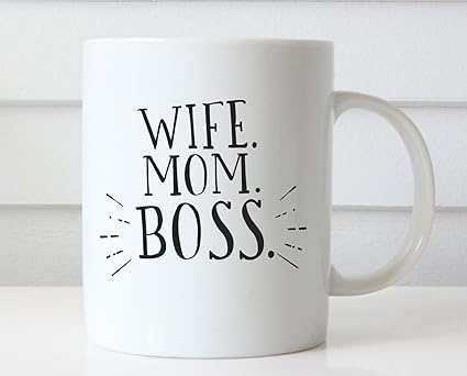 wife mom boss cup