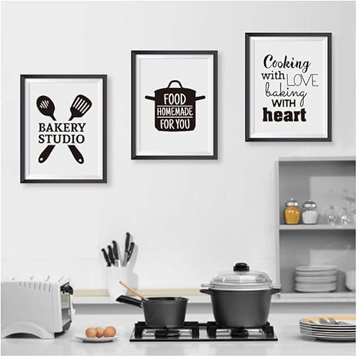 Impresiones Modernas de Lienzo Cocina con Amor Cocina Impresiones y