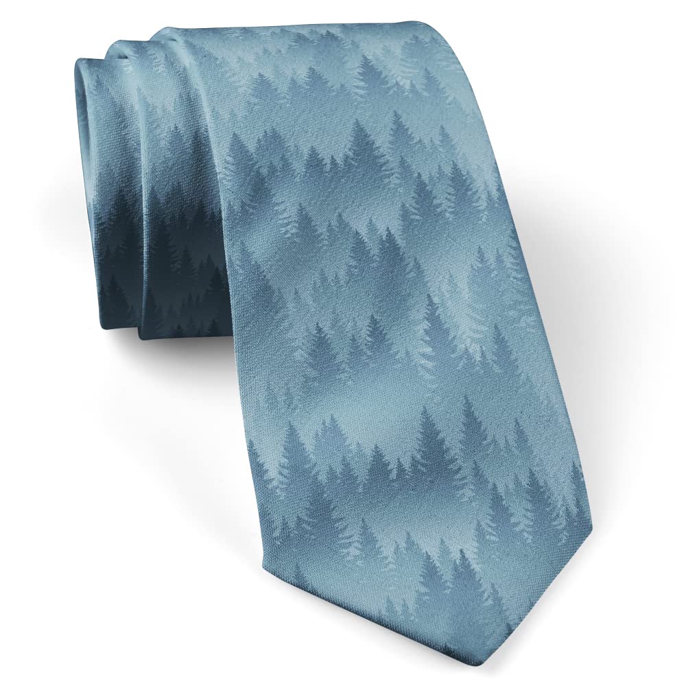Photo 1 of ( Mountains Forest ) Fashion Novelty Necktie, Conversation Neckwear Ties Great for Party and Events