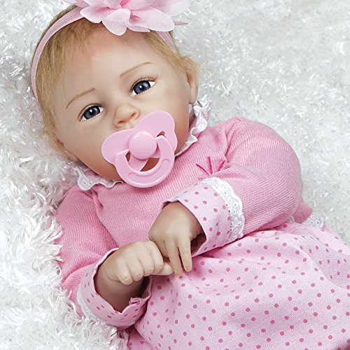 Paradise Galleries Real Life Great to Reborn Baby Doll, Little Lara, Girl Doll Crafted in Silicone-Like Vinyl and Weighted Body, 20 inch