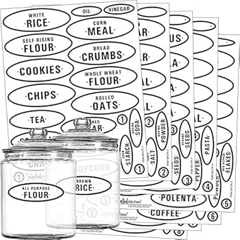 Amazon Com Talented Kitchen Pantry Labels 164 Contemporary