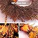 Fall Wreath, 18 inch Front Door Wreath, Christmas Wreath with Maple Leaf and Berry, Halloween Easter Wreath for Front Door, Ideal for Autumn & Halloween & Thanksgiving Day, Indoor Outdoor (yellow)