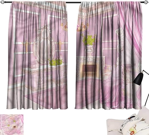 Amazon Com Navy Curtains Teen Girls Palace Dressing Room 54 X84