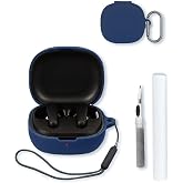 Case for Anker P20i/Anker R50i True Wireless Earbuds,Soft Protective,BOVUGAC Silicone Case Cover with Keychain &amp; Cleaning Kit &amp; Lanyard for Soundcore P20i/Soundcore R50i-Blue