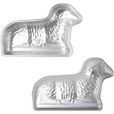 kefyixc Easter Cake Pan Premium Lamb Shaped Cake Pan,Lamb Cake Tin, Baking Pan,Aluminum, Birthday And Occasion Cakes Easter