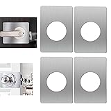 4Pcs Door Reinforcement Plate, Door Lock Repair