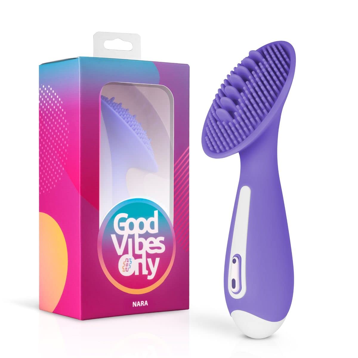 Good Vibes Only Clitoris Stimulator Nara - Tongue Vibrator for a Life-Like Oral Stimulation - for Woman and Easy in use - Purple Sex Toys for Women Vibrator Easytoys