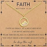 Mustard Seed Necklace for women Moving Mountains-Faith Necklace for Women Her Confirmation Inspirational Religious Christian Catholic Baptism Gifts for Teenage Women