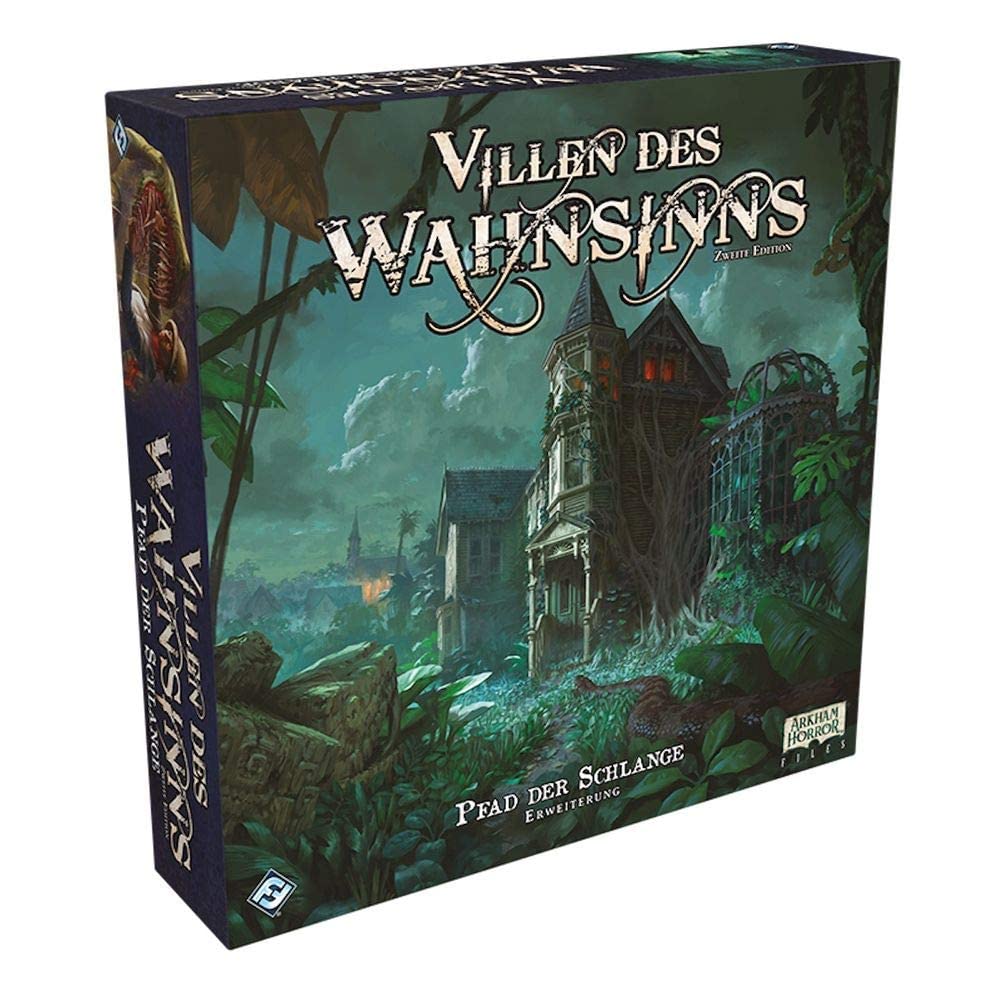 Fantasy Flight Games | Villas of Madness 2nd Edition - Path of the Snake | Expansion | Expert Game | Dungeon Crawler | 1-5 Players | Ages 14+ | 120+ Minutes | German