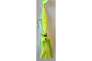 Blue Water Candy - Rock Fish Candy 16 oz Cannonball Mojo Lure Loaded with 9-Inch Swimbait Shad Body