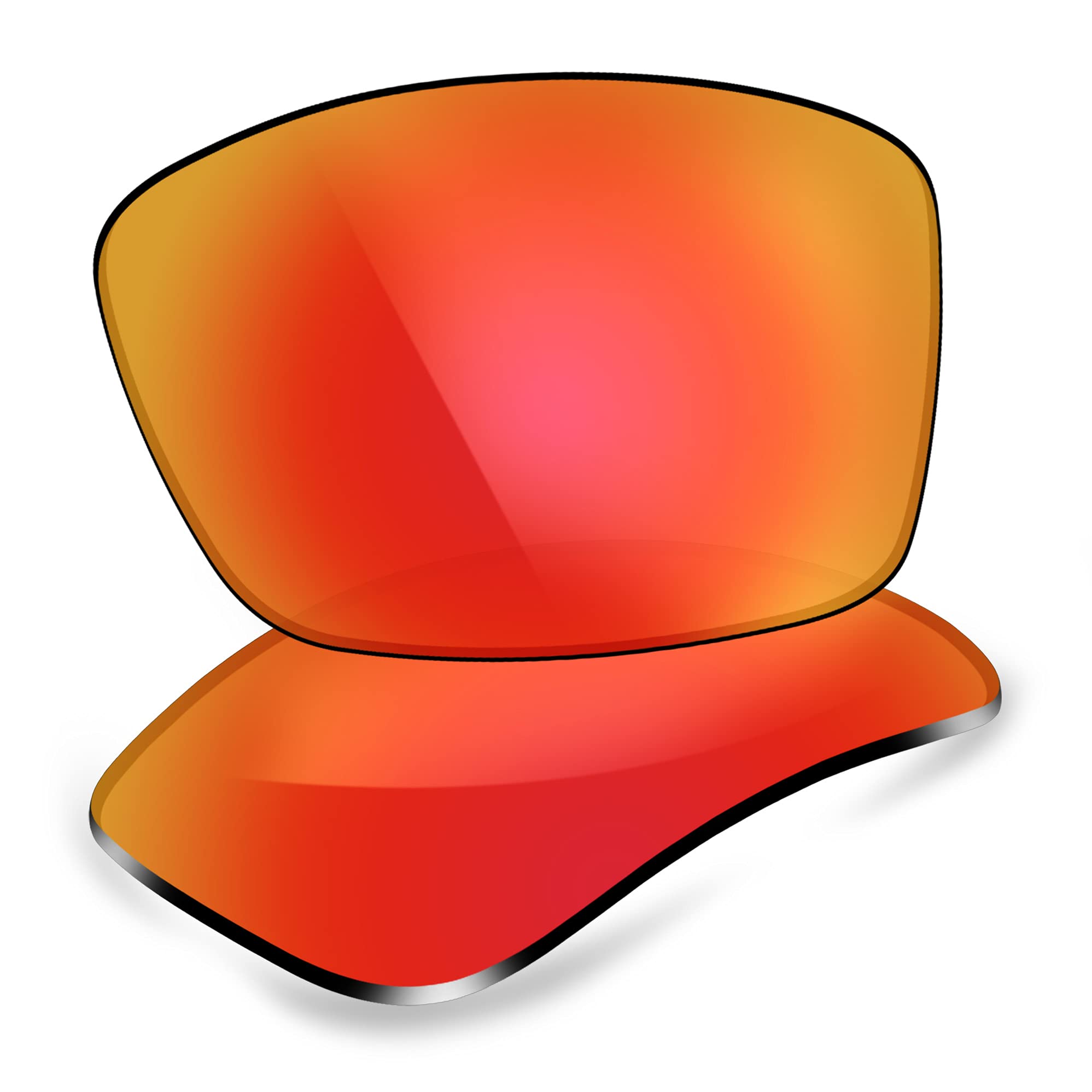 ThunderClap POLARIZED Replacement Lenses for Electric Backbone Sunglasses - Aurora Red