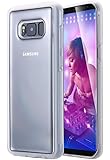 Case for Samsung Galaxy S8 Plus Anti Gravity Selfie Hard Cases Cover Stick to Wall, Glass, Whiteboards & Smooth Surfaces, Crystal Clear (Trasparent)