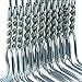 HANGERWORLD 20 Strong 16.1inch Metal 10 Gauge Silver Wire Remat Clothes Garment Notched Trouser Bar Hangers.