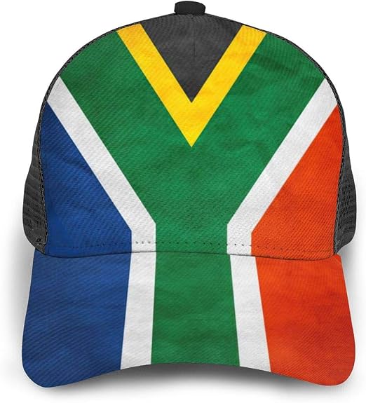 Novelty South Africa Flag Vintage Outdoor Unisex Mesh Ball Cap Baseball