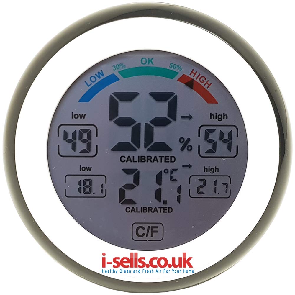 i-sells Digital Hygrometer Thermometer - Humidity Meter