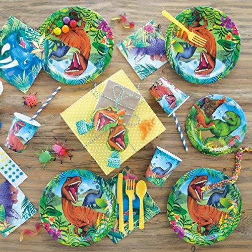 Unique Party 58315 - 23cm Dinosaur Party Plates, Pack of 8, Multi Color, 9" - Image 5