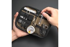 EDC Pocket Holder Men's Pocket Organizer Bag Featuring 7 Compartments EDC Pouch Organizer Utility EDC Pocket Bag for Multitoo