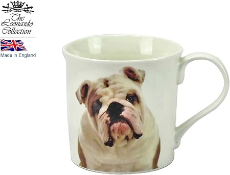 Traditionnel British Bulldog Race De Chien En Porcelaine