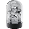 Orbit Single Watch Winder for Automatic and Mechanical Watches - Clear Transparent Box With Gyro Gyroscope for Rolex