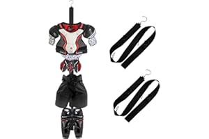Ringette Hockey Drying Rack - Portable 5-Hook Strap Hanger for Home & Outdoor Use,Gifts for Baseball, Football, Camping, Fish
