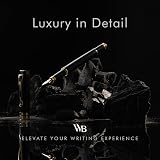 Wordsworth & Black Fountain Pen Set Luxury Bamboo Wood Medium Nib Gift Case view 2