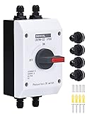DIHOOL Solar Disconnect Switch,32 Amp DC1200V 4P