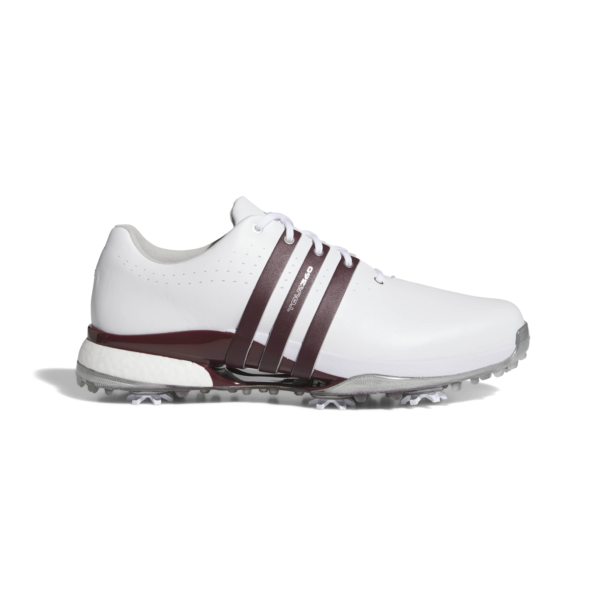adidas Men’s TOUR360 24, ftwrwhite/Maroon/iornmet, 14
