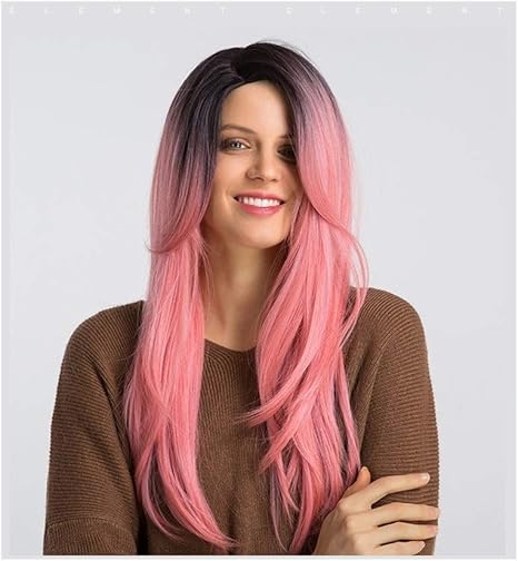 Long Synthetic Wig 26 Inch Straight Heat Resistant Hair Wigs