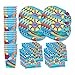 Pool Party Summer Splash Birthday Party Supplies Set Plates Napkins Cups Tableware Kit for 16