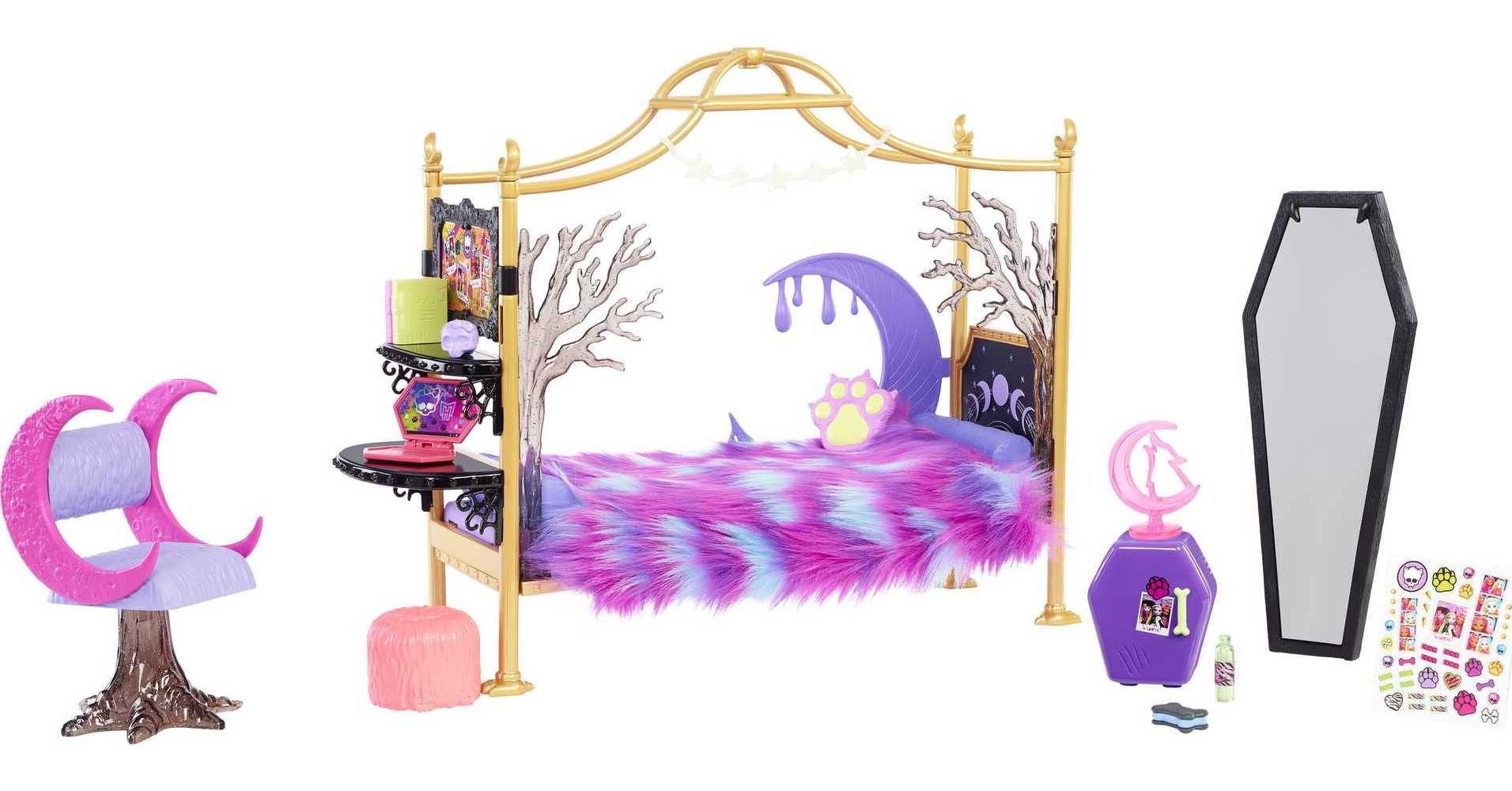 Mua Monster High Toys, Clawdeen Wolf Bedroom Playset with Accessories ...