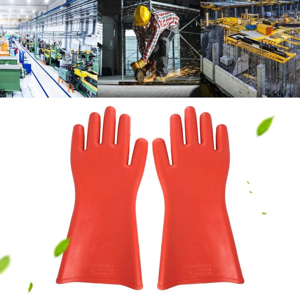 Sonew Insulating Gloves, 2KV High Voltage Proof Rubber Insulating Gloves, Electrical Safety Protective Gloves with Raincoats - Image 3