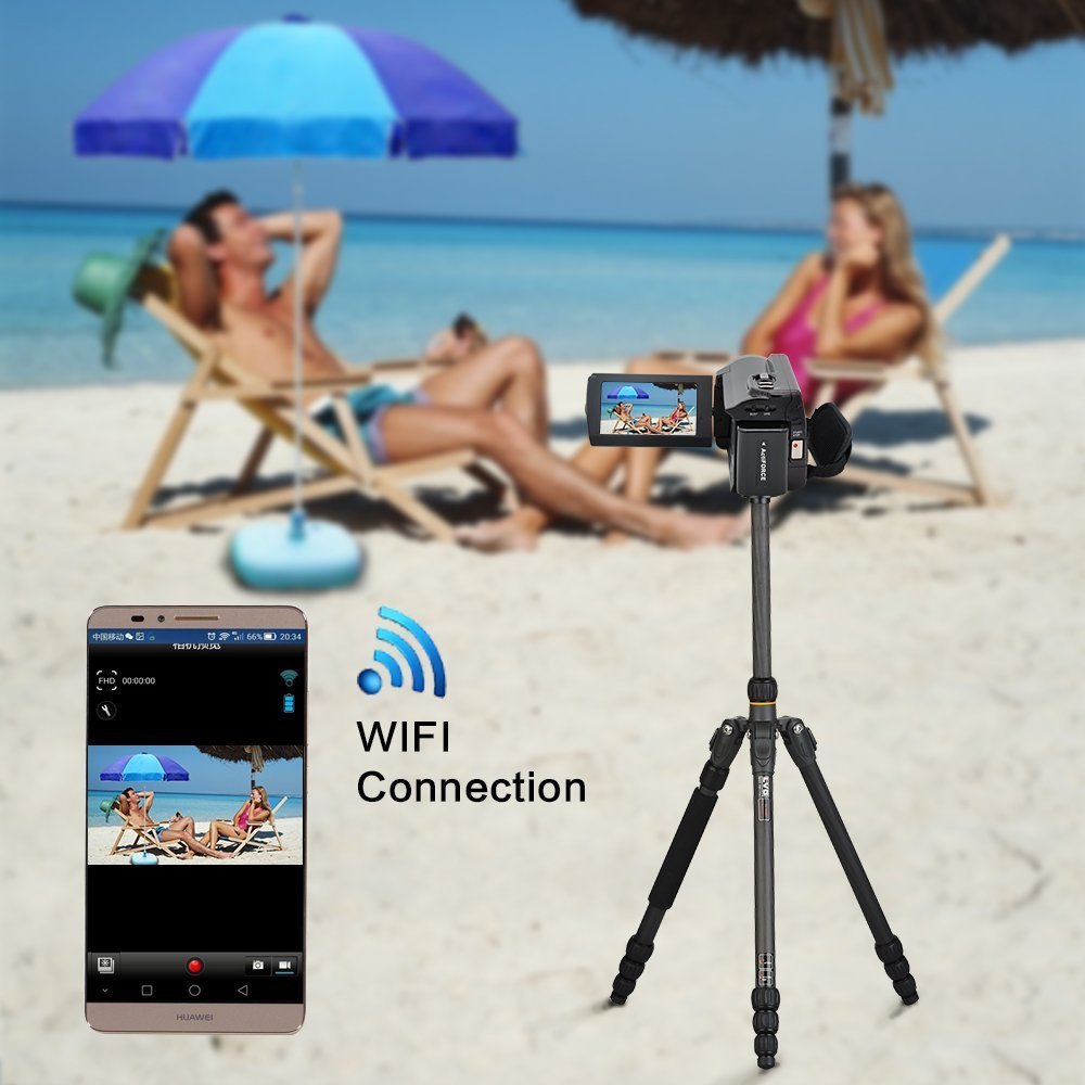 SEREE Camcorder WIFI Video Camera FHD 1080P 60FPS Night Vision Camcorder 20MP 16X Digital Zoom 3 Inch Touch Screen