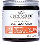 CURLSMITH Double Cream Deep Quencher - Deep Conditioning Mask for Curls, Hydrating and Detangling, For All Curl Types, Vegan & Cruelty Free