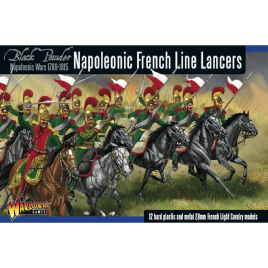 French Line Lancers 28mm Scale Plastic Miniatures for Black Powder by Warlord Games - Highly Detailed Napoleonic Era for Table-top Wargaming