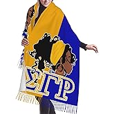 JIW Iaa Women Scarf Sorority Paraphernalia Gifts for Women Wrap Shawl With Tassel