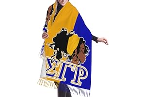 JIW Iaa Women Scarf Sorority Paraphernalia Gifts for Women Wrap Shawl With Tassel